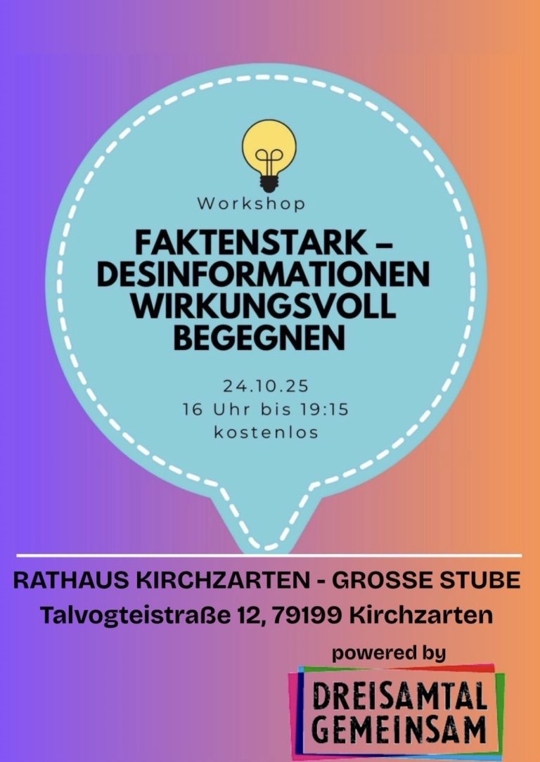 Plakat Workshop Faktenstark