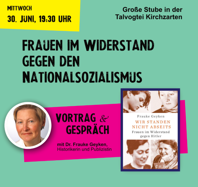 Flyer zur Veranstaltung Frauen im Widerstand