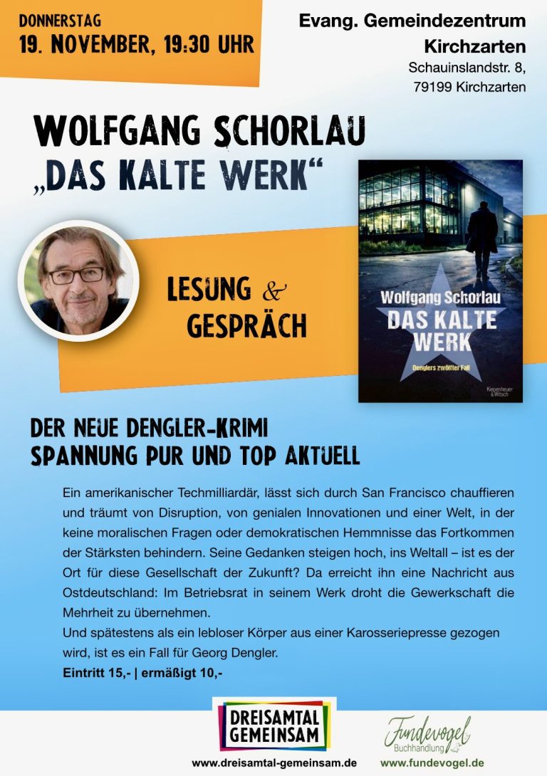 Lesung mit Wolfgang Schorlau